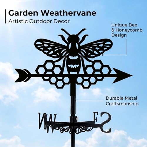 Indicateur vent de toit jardin abeille accessoire métal ornement extérieur