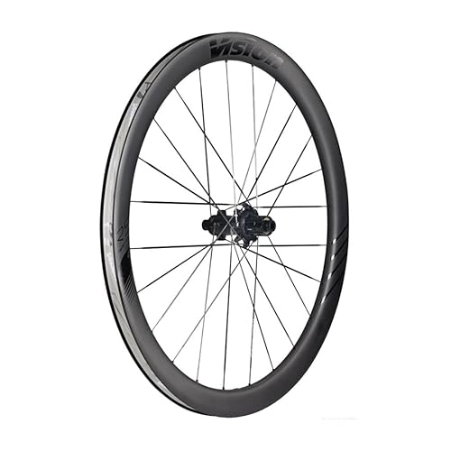 Vision METRON 60 SL DISC Carbon Rear Wheel - 700C Tubeless-Ready, Lightweight 60mm Aero Profile with 21/24 Spokes, 12mm Thru-axle, Road Compatible, High-Performance Disc Brake Rear Wheel for R