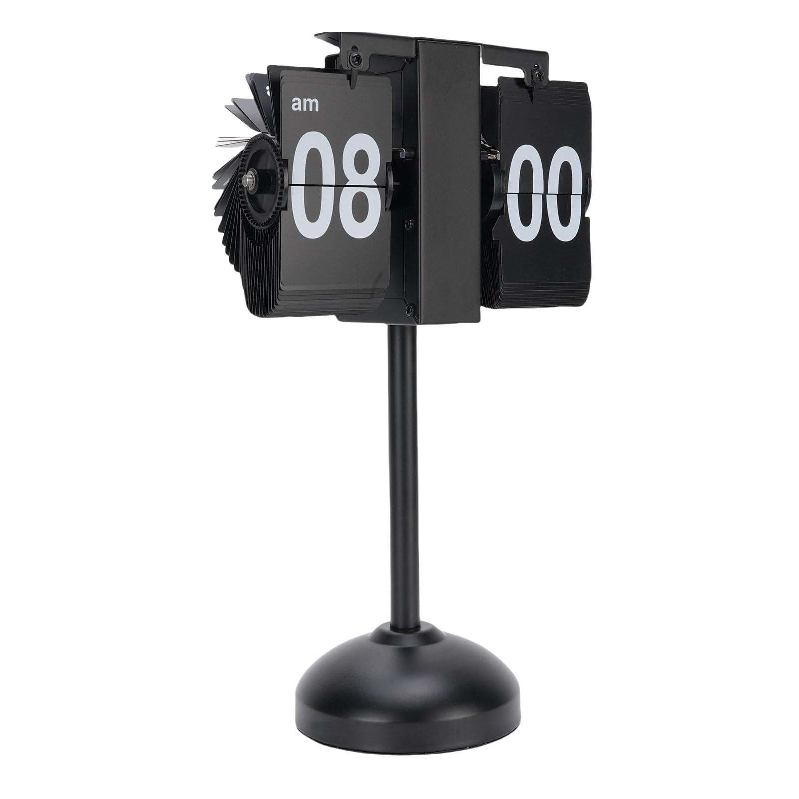 Reloj de acero inoxidable con tapa para evitar reflejos molestos en el estudio