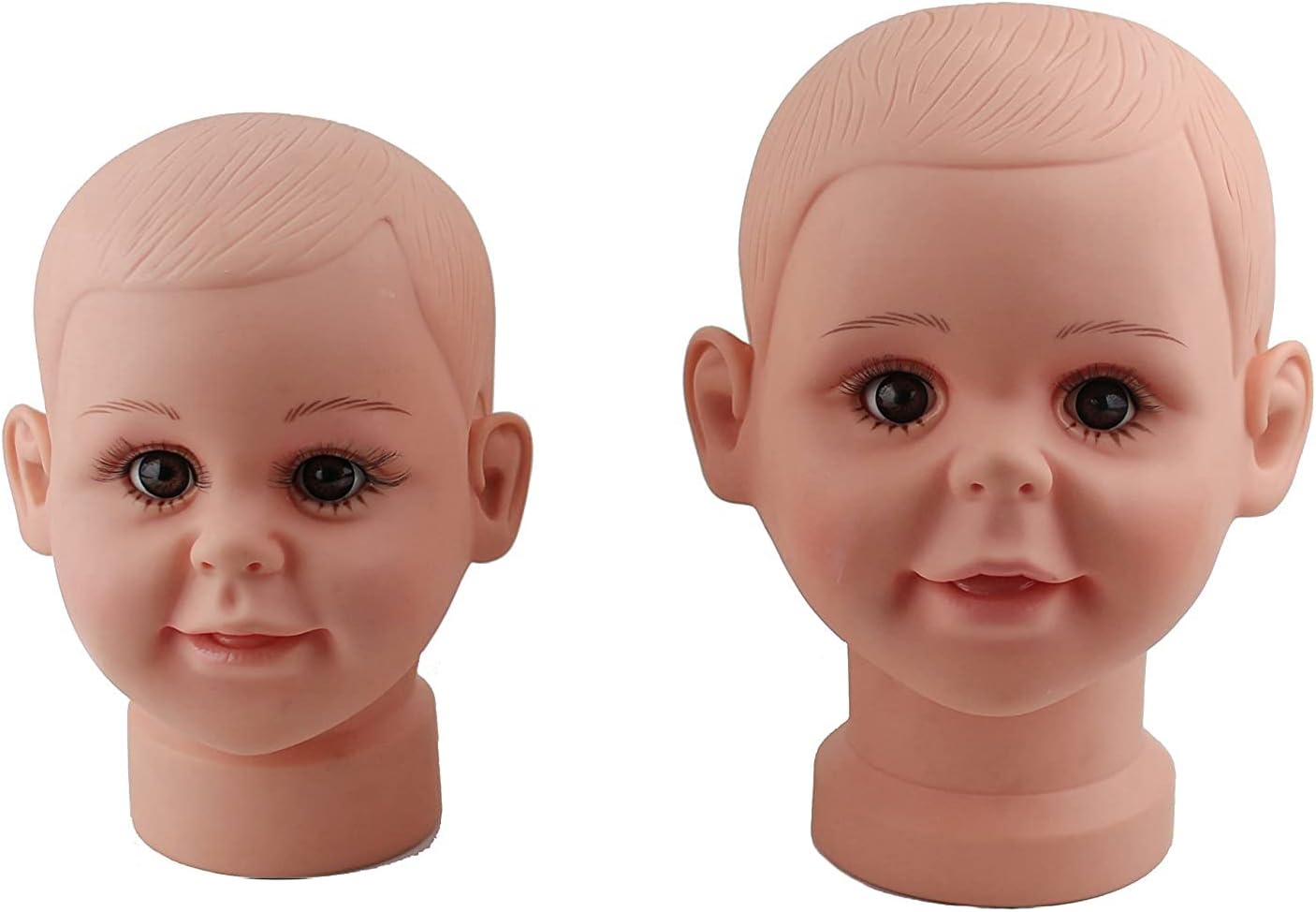 Voloria Rossy&Nancy Small Baby Girl Children Mannequin Manikin Head for Wig Hats Display Show Stand Model Mannequins