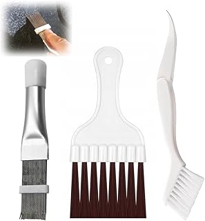 Conjunto de 3 peças para limpeza de secador e ar condicionado, pente e escovas para abas do condensador, kit de manutenção para eletrodomésticos com bomba de calor