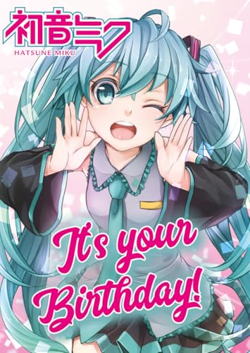 Hatsune Miku Birthday Card, Anime Character Greeting Card
