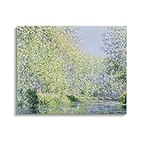 Stupell Industries Epte River Claude Monet Classic Canvas Wall Art, Design by Claude Monet