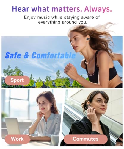 Boytond Ultra Open Ear Earbuds,Clip On Headphones Comfort for All Day Wear - image 9