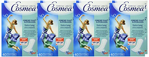 Cosmea Comfort Plus Slipeinlagen extra lang, 40 Stück