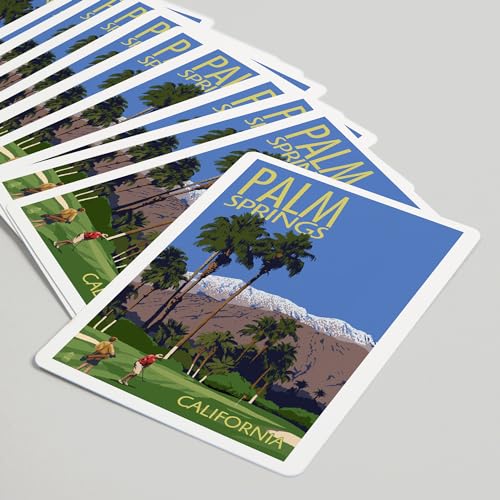 Baraja de 52 Cartas Póker Lantern Press Palm Springs miniatura 5