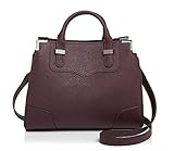 Rebecca Minkoff Small Amorous Saffiano Leather Satchel Bag, Dark Cherry
