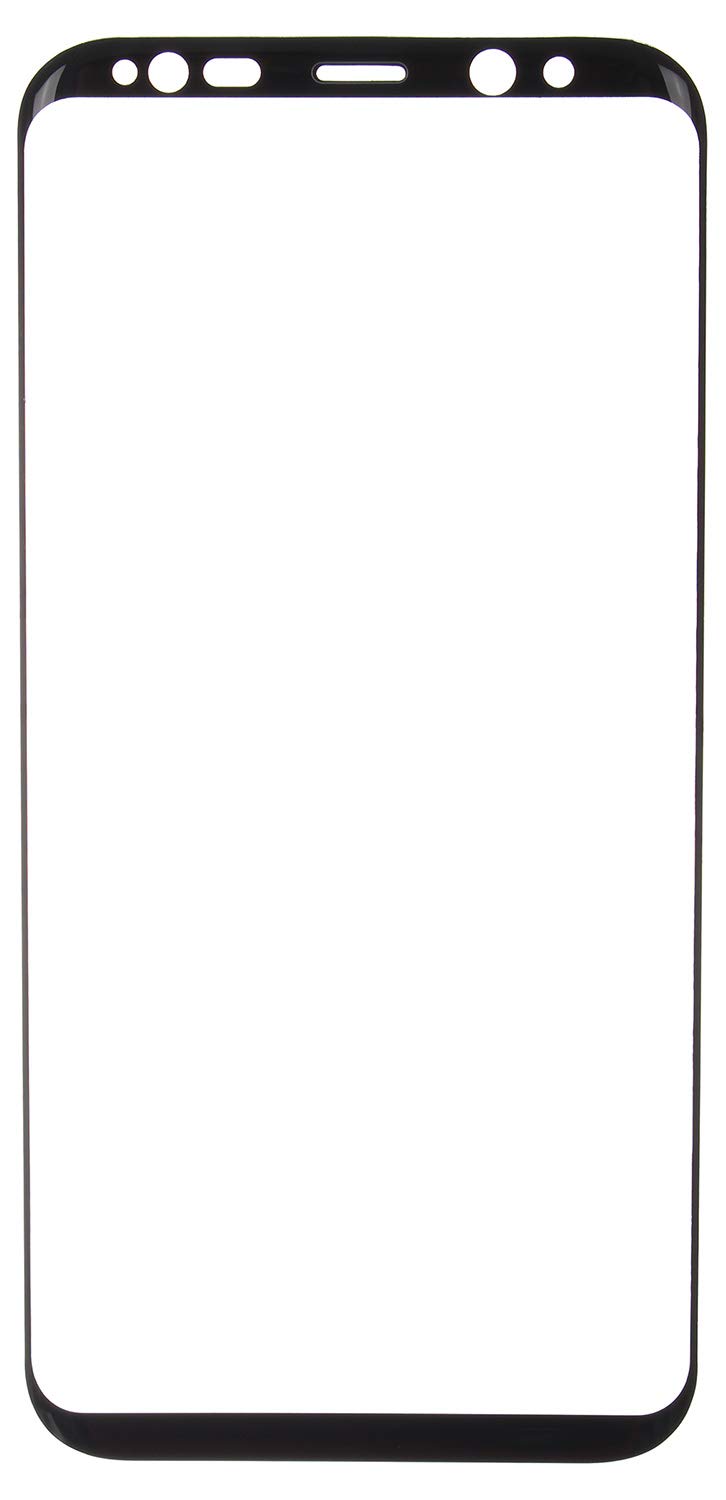 4D Curved Glass Screen Protector for Samsung Galaxy S8 Plus, Black