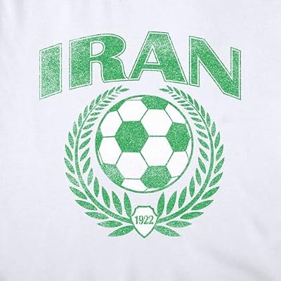 Popfunk Iran Futbol Laurels Soccer Ball Fan Country Pride Women's Cap Sleeve Baby Rib Crop Top