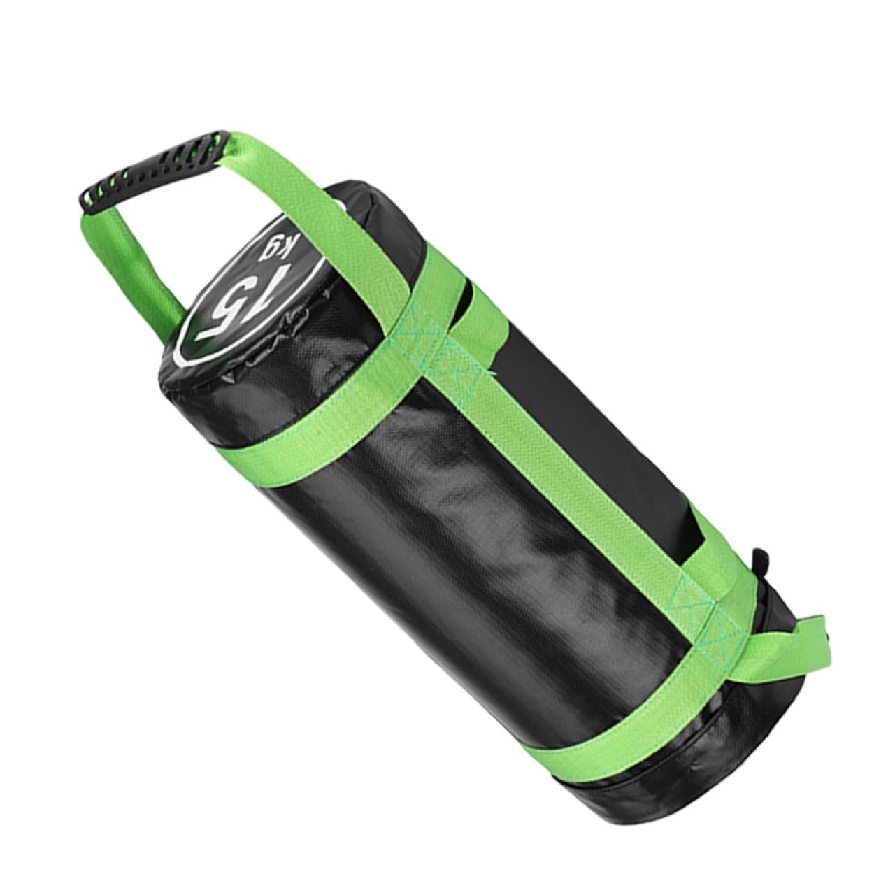 Trainingssandsack Fitness Krafttrainingstasche aus PVC und Stoff Grün für Krafttraining und Fitness mit Hoher Formbeständigkeit und Kraftsteigerung im Sport