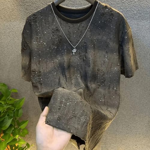 Men's Summer Short Sleeve Korean Style Round Neck2