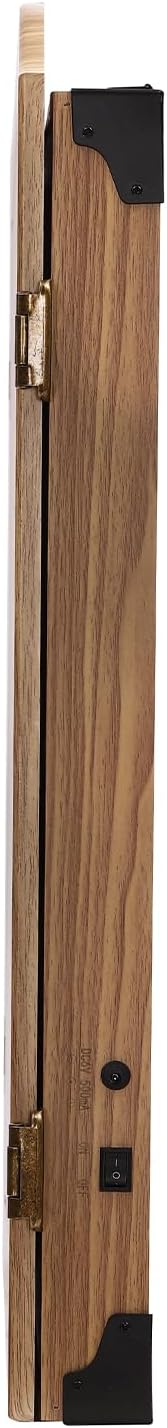 Electronic Dart Machine, Wall-Mounted Decorative Dart Board Cabinet Set with 243 Games & 12 Soft Tip Darts Multiplayer Party Game Electronic Dart Board with LED for Family, Game Rooms