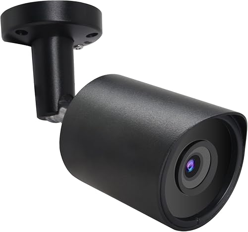 Miniatura 8 de Cámara de seguridad IP PoE de 5 MP, cámara IP H.265 Bullet con gran angular de 105°, lente de 0.110 in, visión nocturna de 80 pies, compatible con