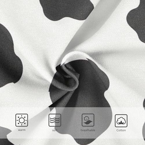 Toddler Girls Underwear 2t Cotton Cute Panties Girl Print Briefs Underpants Black Cow Spots White3