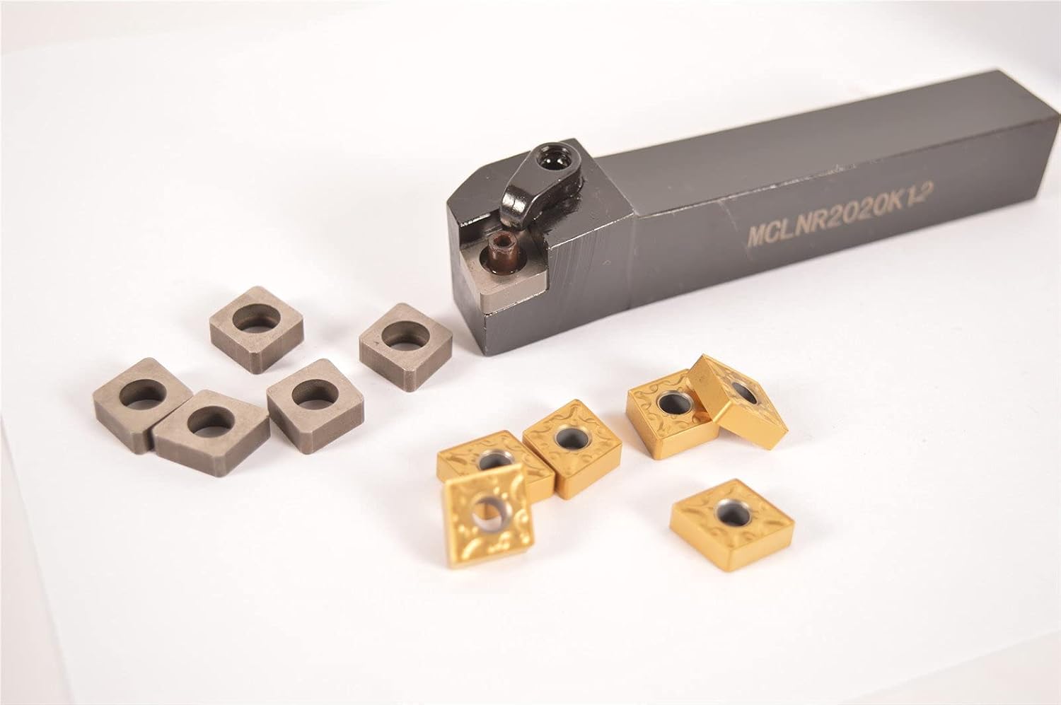 10PCS FREE SHIM SEAT MC1204+ 1PCS MCLNR2020K12 external turning tool holder + 10PCS CNMG120408 CNMG432 CARBIDE INSERT