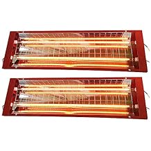 DYRABREST 2000W Baking Infrared Paint Curing Lamp, 1 Set of 2pcs Automotive Infrared Curing Lights 110V Body Repair Paint Curing Systems for Automobile Paint Booths, Furniture Paint Booths