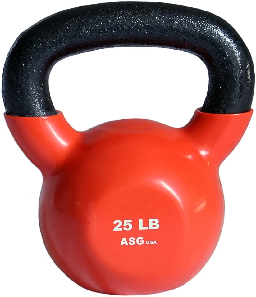 Ader Vinyl Kettlebell Set- 25, 30 Lb