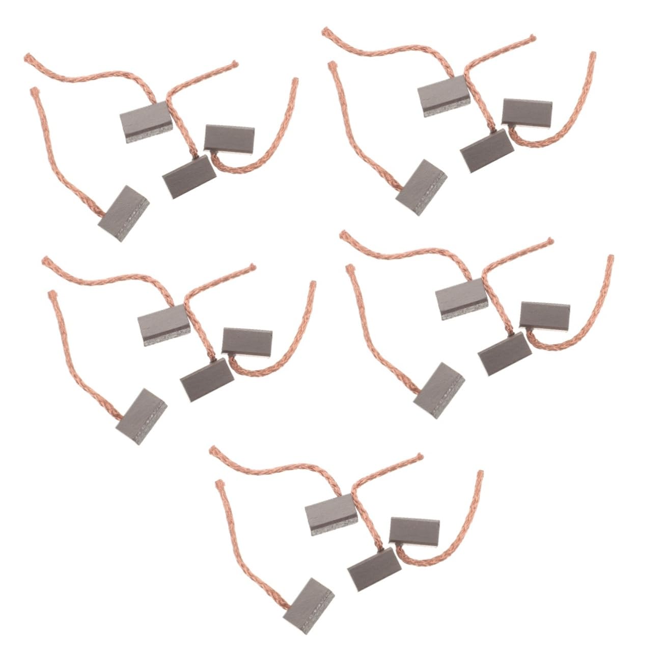 Balais de charbon pour moteur électrique, lot de rechange pour entretien outillage cuivre