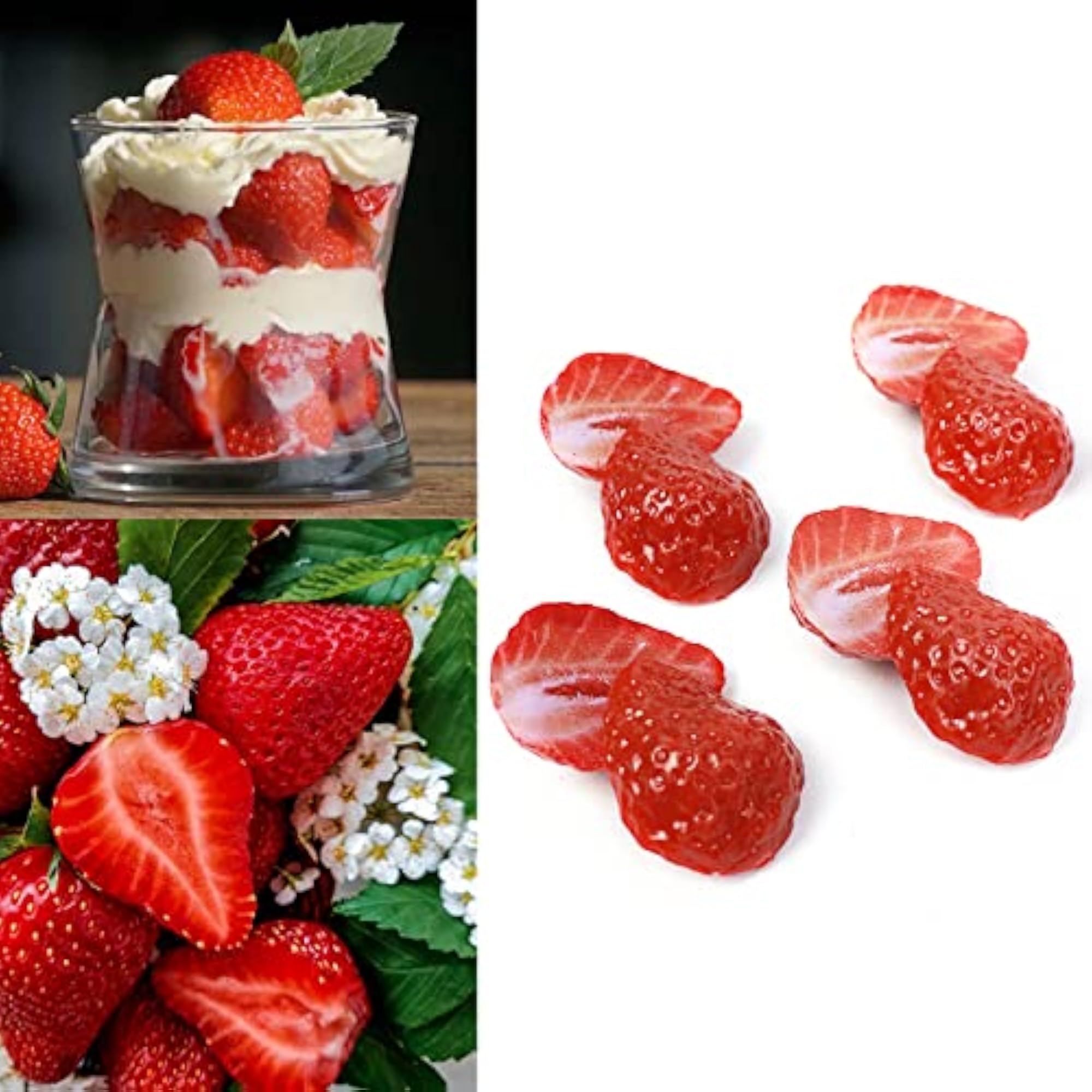 Artificial Strawberry Blocks for Decoration