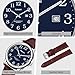 Kakabi Watch for Men, Easy Reader Unisex Analog Quartz Waterproof Wristwatch with Date and Leather Band, Casual Simple Fashion Mens Watches Gift