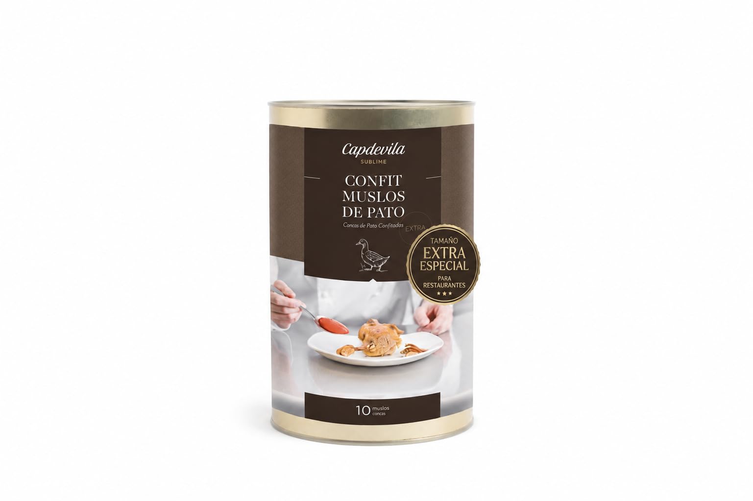 CAPDEVILA Confit De Pato Muslos Confitados 10 Unidades Tamaño Extra Especial Restaurantes Calidad Gourmet