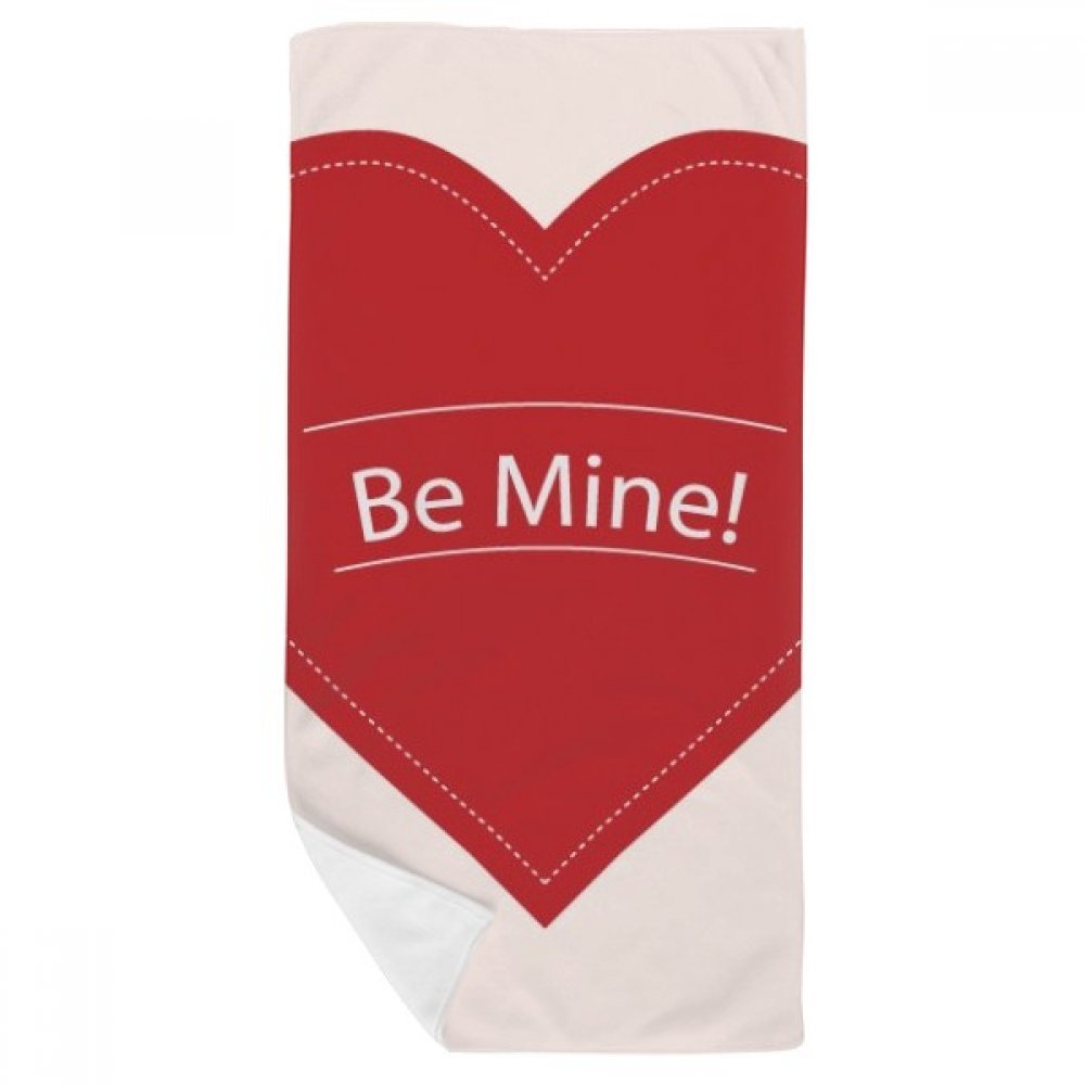 Serviette de bain St Valentin absorbante et gant de toilette doux Be Mine multicolore