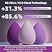 BS-MALL Makeup Sponge Set Pro V3.0 Cloud Technology Material Sponge 6 Pcs – Premium Beauty Blenders for Flawless Makeup Application For Travel Daily for Sensitive Skin With Purple Storage Case