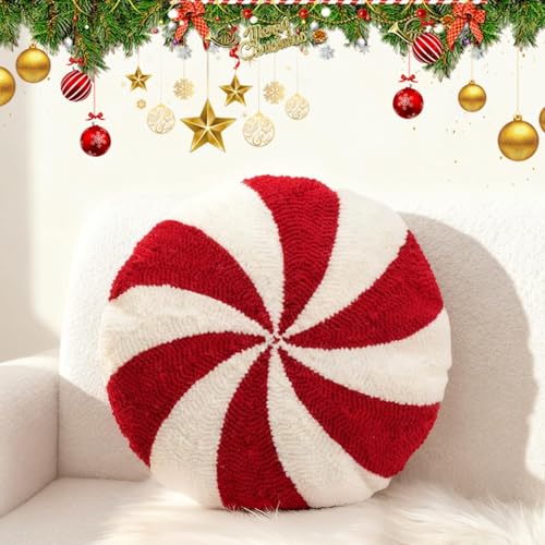 Vibbang Zuckerstangen Kissen, Weihnachtskissen Zuckerstangen Deko,...