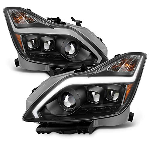 AKKON - For 2008-2015 G37 / Q60 Coupe New LED Sequential LED Signal Tube Projector Headlights