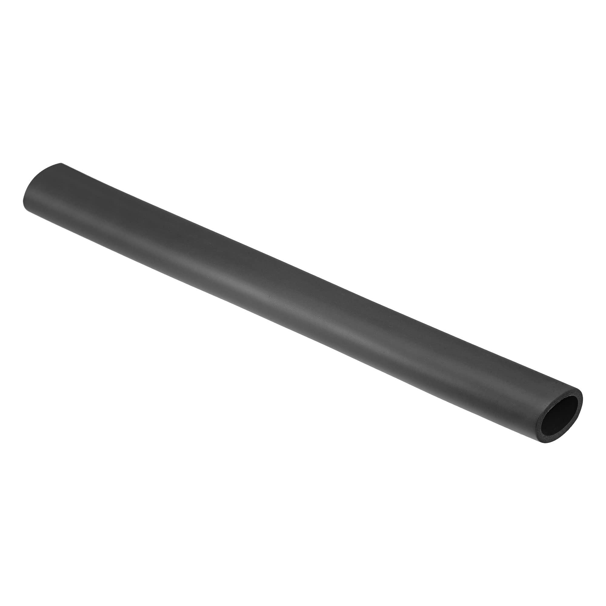 TOP-VIGOR Uchwyty do rur piankowych 36 mm ID 1/4" (6 mm) grubość ściany 50 cm czarne antypoślizgowe do fitnessu, wsparcie uchwytu narzędzi