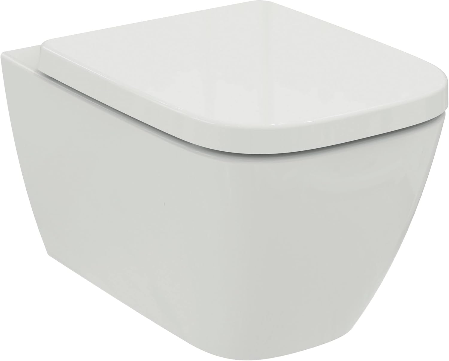 Ideal Standard Ideal Standard i.life B T542101 Toilet Package Wall-Mounted Flush Toilet without RimLS+ Including Wrapover Soft Close Toilet Seat White