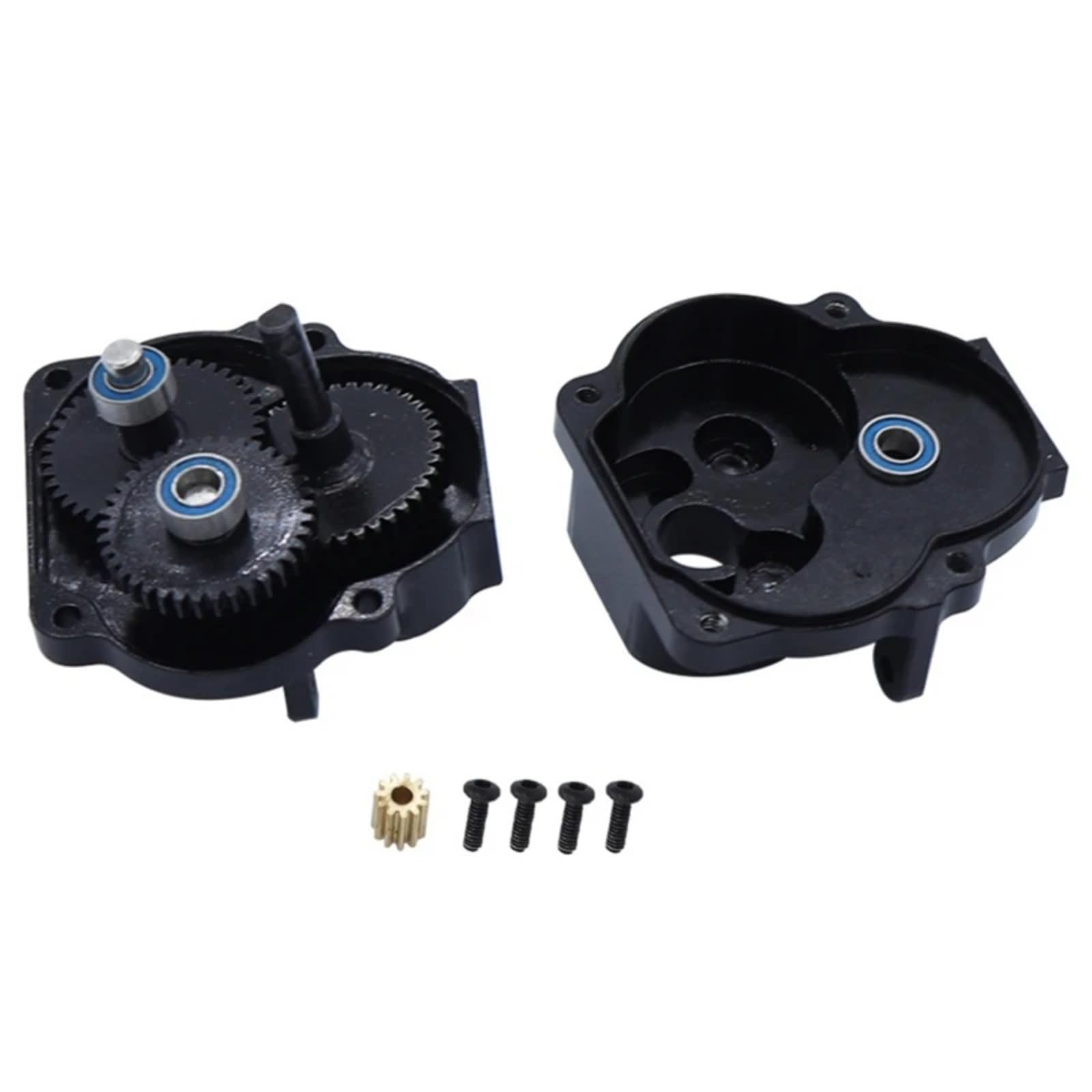 RC Zubehör Für Traxxas Für TRX4M 1/18 Metallgetriebebaugruppe Getriebe Mit Innenzahnrädern RC Crawler Auto Upgrade Teile Zubehör Kit(Black)