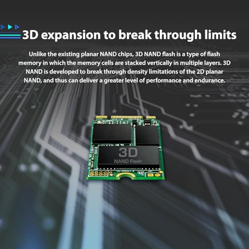 Image of Transcend 128GB M.2 2242 Internal (SSD) Solid State Drive | SATA III 6Gb /s | SSD 430S | 3D NAND | Read /Write - up to 560 /350 MB /s | 70 TBW | 5 Yrs. Warranty | TS128GMTS430S