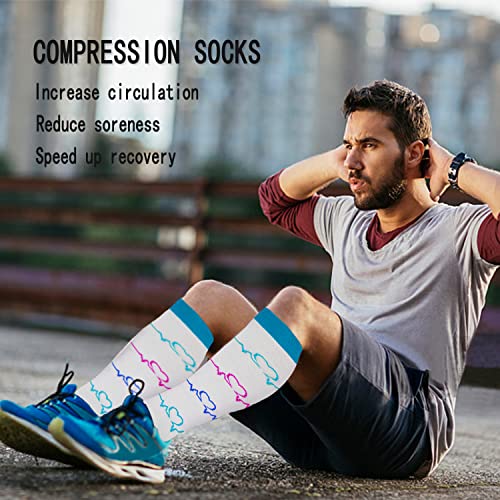 CTHH 5/7 Pairs Compression Socks for Women & Men Circulation - Compression Stockings for Support Running Athletics Nursing Travel2