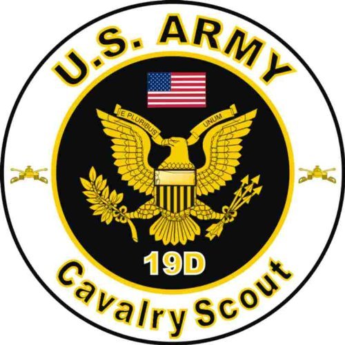 United States Army MOS 19D Cavalry Scout Decal Sticker 5.5"