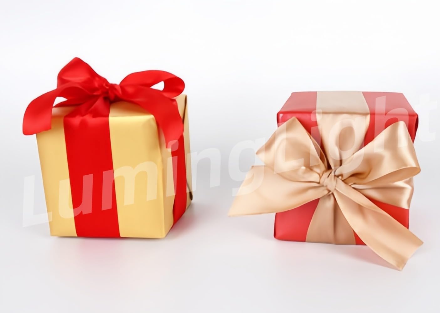 LumingLightクリスマス飾りセット ツリー オーナメント プレゼントボックス 7点セット ギフトボックス 正方形ボックス 雰