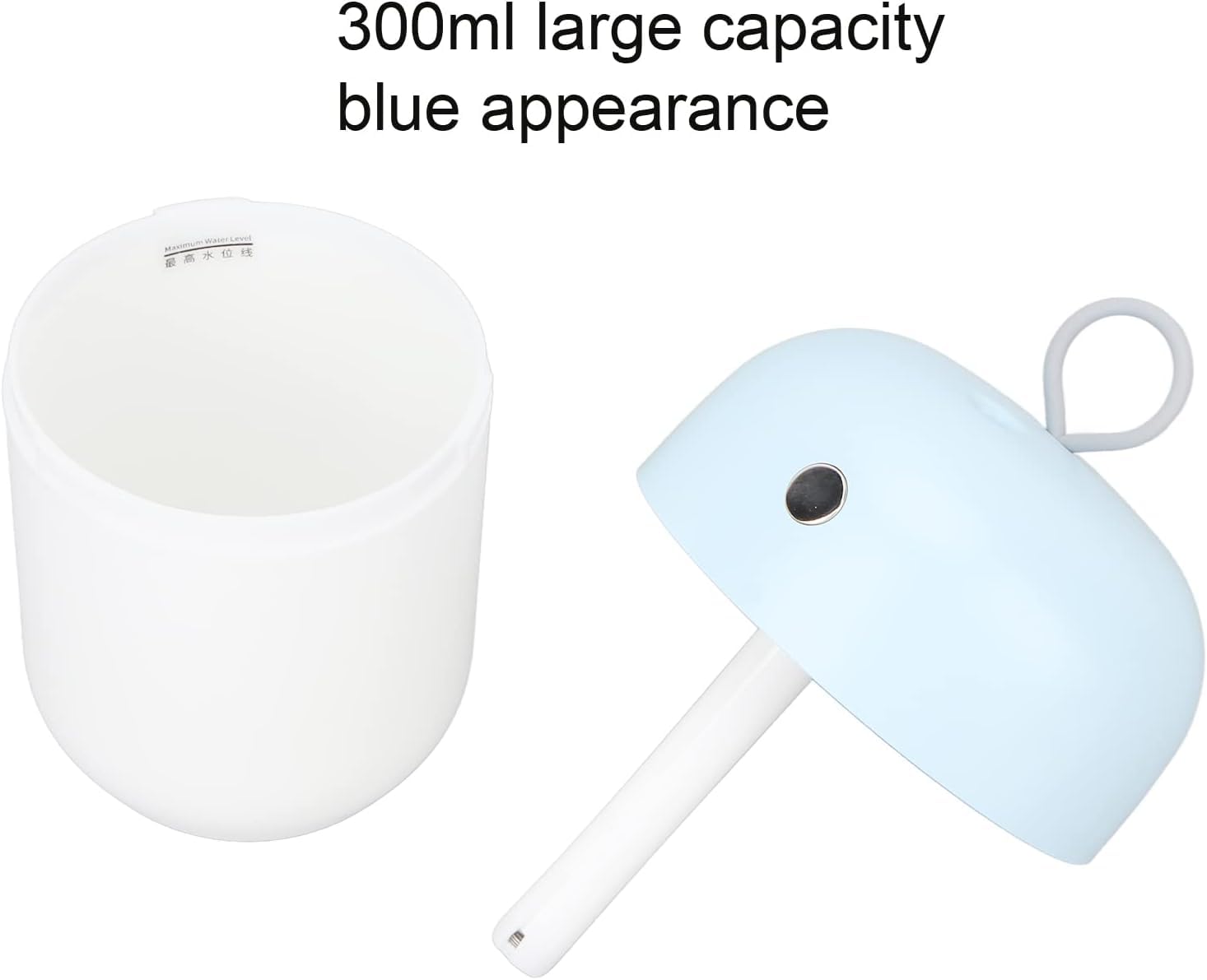 per Uso Domestico Umidificatore Portatile, umidificatori da Viaggio Design con Luce Notturna capacità 300 ml for Ufficio for casa