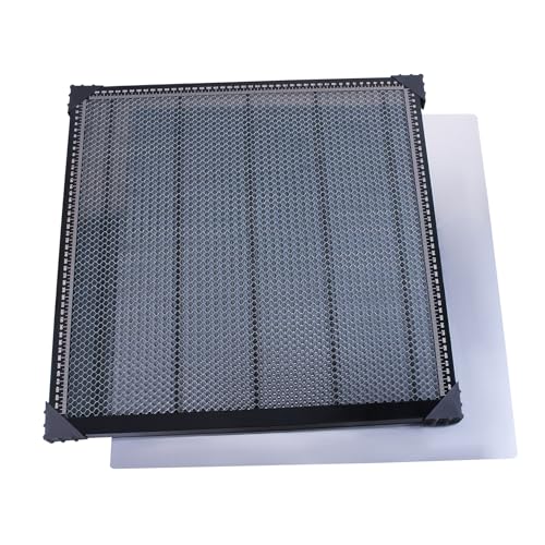 KITISUNI ハニカムパネル レーザー彫刻用 蜂の巣パネル 500×500×22mm 作業領域450×450mm アルミ製トレイ付きハニカムボード 切断補助台 DIY レーザー加工機対応