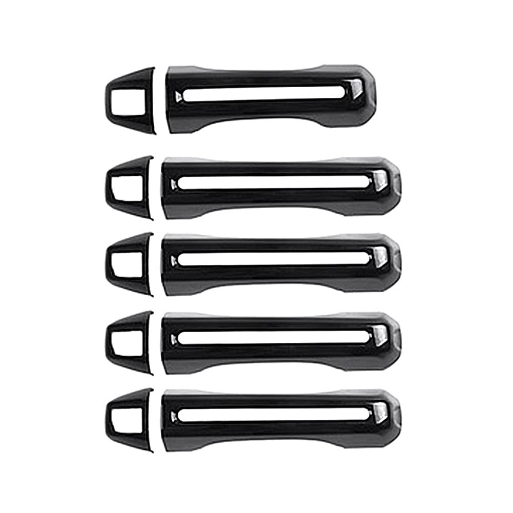 FANGZIQQ for Jeep Wrangler JL 4-Door 2018 2019 2020 ABS Car Tailgate Door Handle Cover Exterior Moulding Trim Car Inner Door Handle