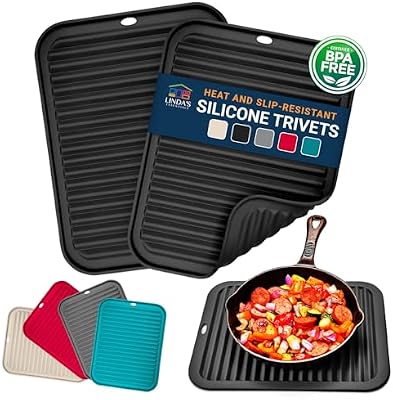 Silicone Trivets for Hot Dishes - 2 Pack