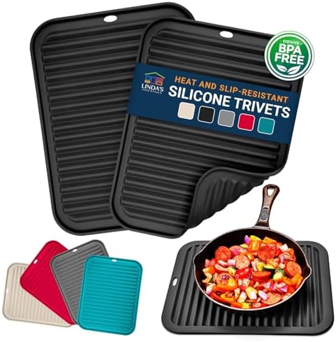 Silicone Trivets for Hot Dishes - 2 Pack
