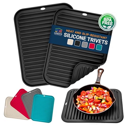 Linda's Essentials Silicone Trivets 2-Pack