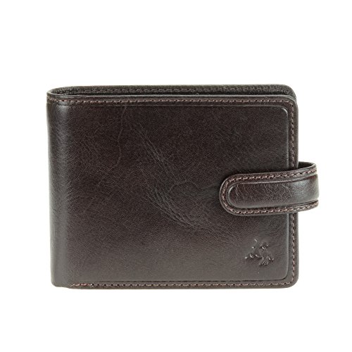 Visconti Tuscany 48 Secure RFID Blocking Genuine Leather ID Wallet (Brown)3