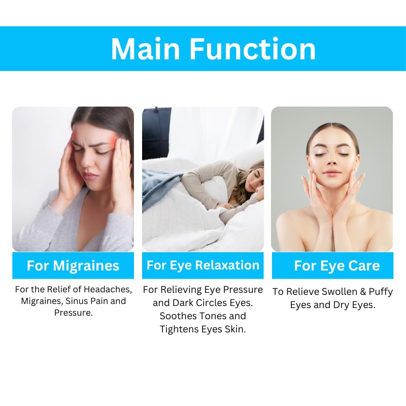 Image of Kostech Cooling Gel Eye Mask | Reusable Hot & Cold Therapy for Puffy Eyes, Dark Circles & Eye Relaxation | Soft Gel Eye Pads for Men & Women (Pack of 2)
