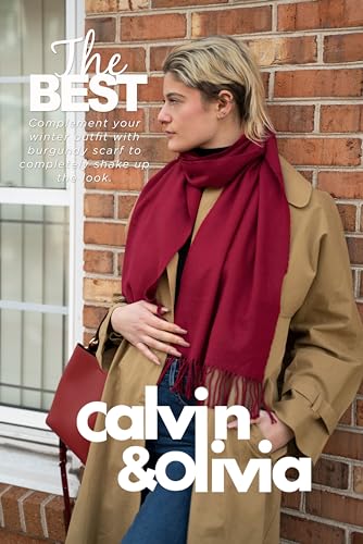 Image of CALVIN & OLIVIA Lightweight Ultra-Soft Scarf - Perfect Holiday Gift for Men & Women