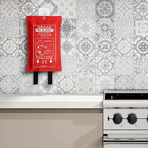 GRAAB Fire Blanket Fiberglass Fire Blanket for Home 40