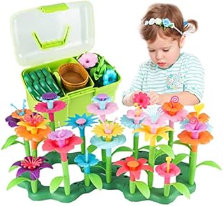 CENOVE Toys for 3 Year Old Kids Flower Garden Building Toys,DIY Bouquet Sets Gifts for 3 4 5 6 Year Old Kids,Creative and Art Building Block (130 PCS)
