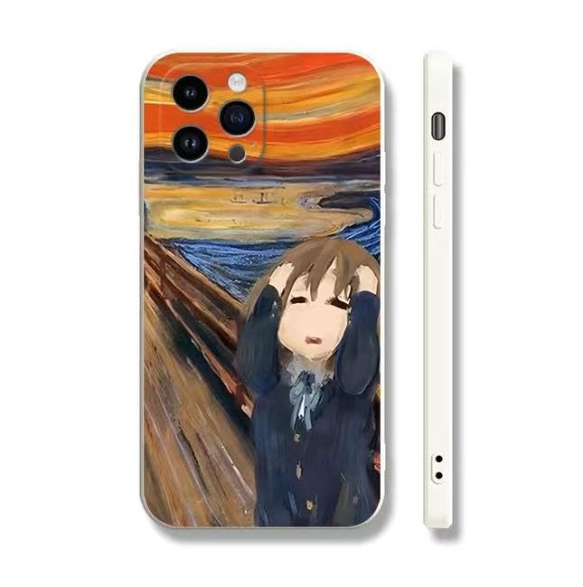 Amazon.co.jp: けいおん スマホケース 平沢唯 ムンクの世界:魂を叫ぶ