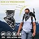 UILYNIU 4 Stück Multifunktionstuch Gesichtsmaske Elastische Schlauchtuch Mundschutz Maske Halstuch Kopfbedeckung Sonnenschutz Maske Balaclava Loop-Schal für Laufen Wandern Yoga (Schwarz)