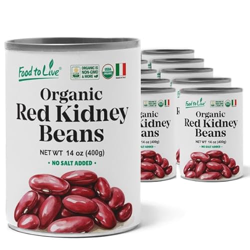 Food to Live Organic Italian Red Kidney Beans, 14 oz
